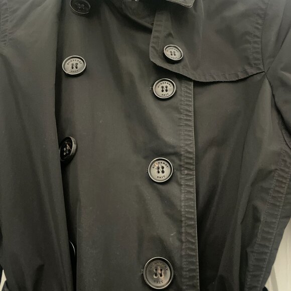 Vintage -Black- Burberry Brit Trench Coat - Picture 9 of 13